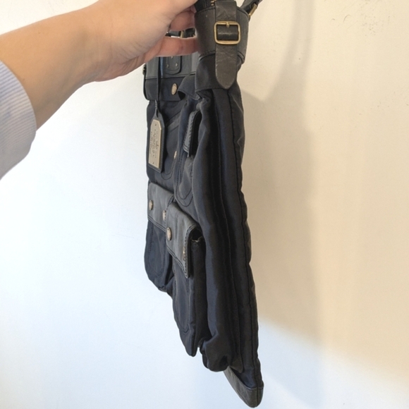 Lauren Ralph Lauren Black Nylon Leather Trim Tote Bag - Picture 5 of 13